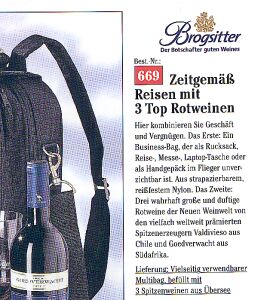 verreisen mit topweinen
